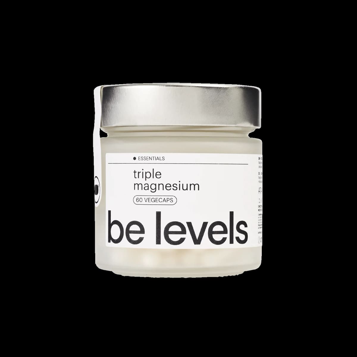 Envase de Triple Magnesium 60 cápsulas, Be Levels