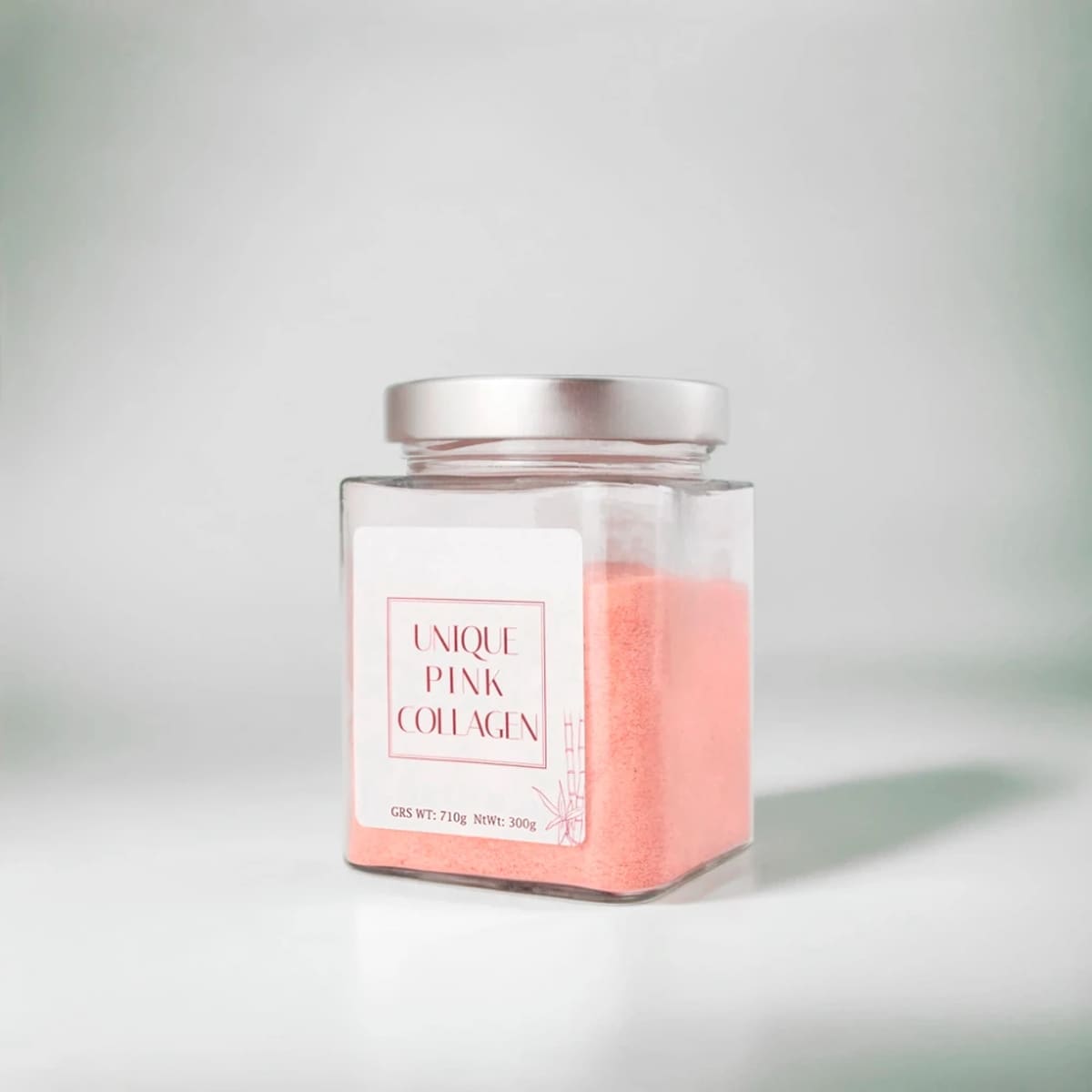 Envase de Unique Pink Collagen 300 g, Unique
